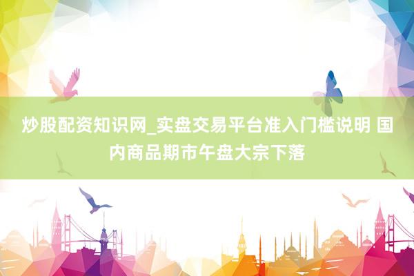 炒股配资知识网_实盘交易平台准入门槛说明 国内商品期市午盘大宗下落